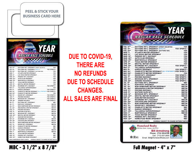 NASCAR Schedules