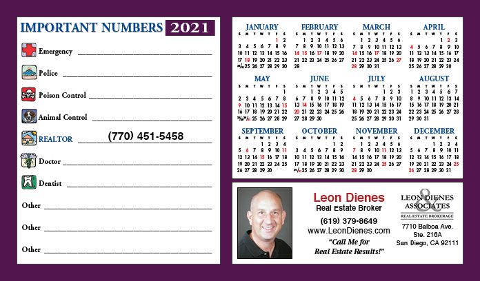 Real Estate Jumbo Postcard Calendars