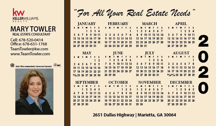 Real Estate Jumbo Postcard Calendars