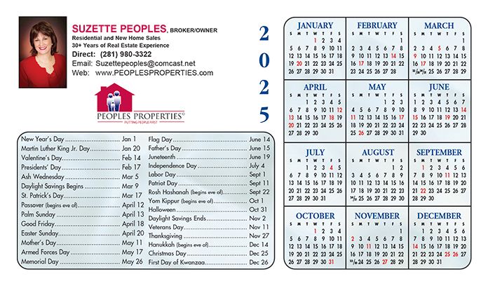 Real Estate Jumbo Postcard Calendars