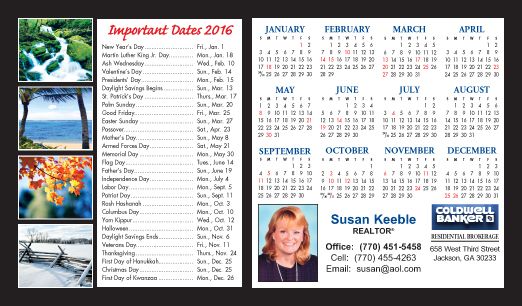 Real Estate Jumbo Postcard Calendars