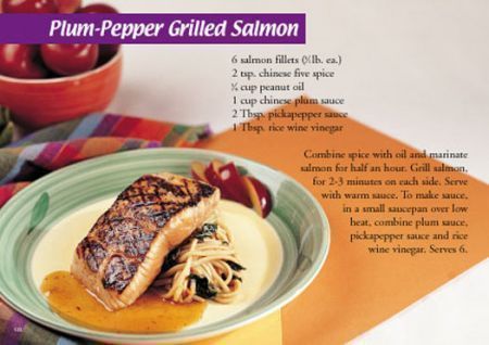 ReaMark Products: March: Plum-Pepper Grilled Salmon