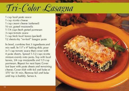 ReaMark Products: October: Tri-Color Lasagna