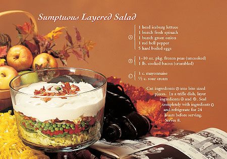 ReaMark Products: September: Sumptuous Layered Salad