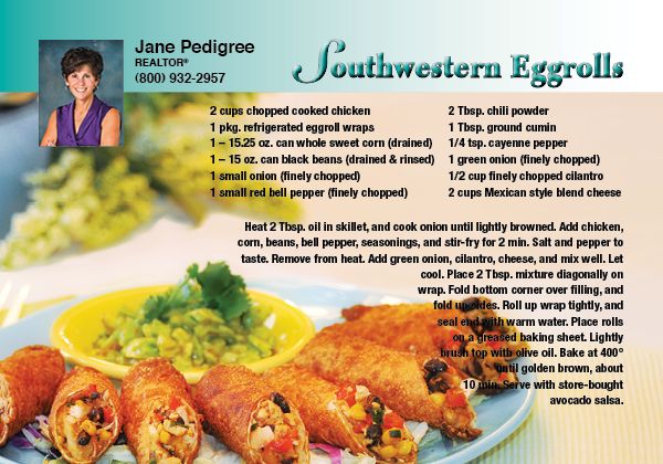 Real Estate Recipe Cards 