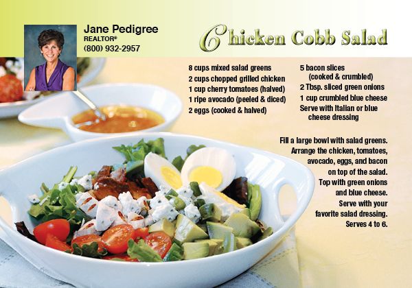 Real Estate Recipe Cards 