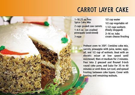 ReaMark Products: April: Carrot Layer Cake