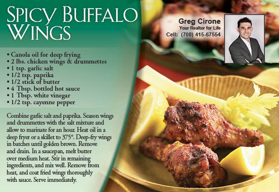 Real Estate Recipe Cards 