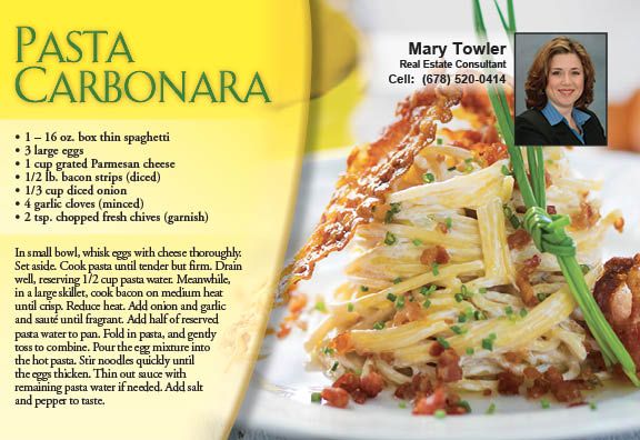 Real Estate Recipe Cards 