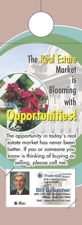 ReaMark Products: Real Estate Opportunities Door Hanger