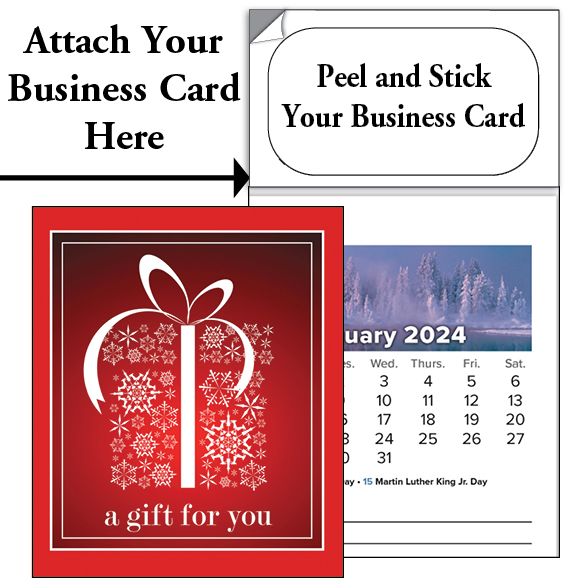 ReaMark Products: Option 1: <br>Scenic Peel-N-Stick <br>Cover A Red Present