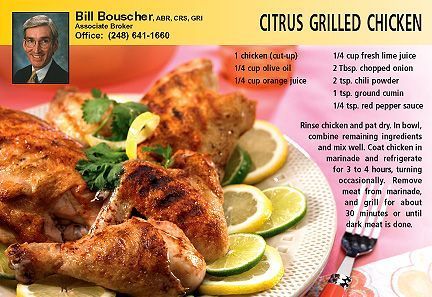 Realtor Recipe Cards