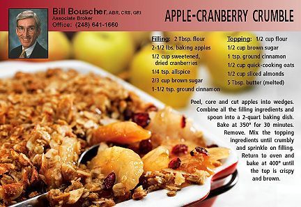 Realtor Recipe Cards