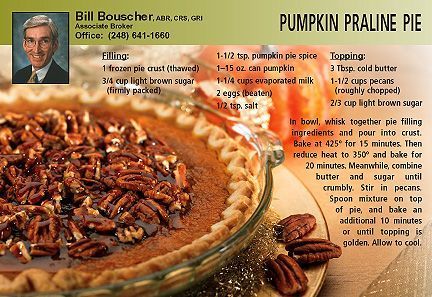 Realtor Recipe Cards