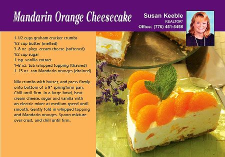 Real Estate Recipe Postcards