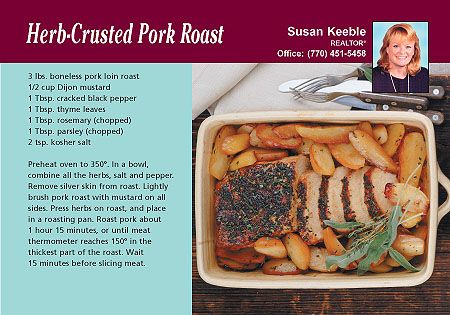 Real Estate Recipe Postcards