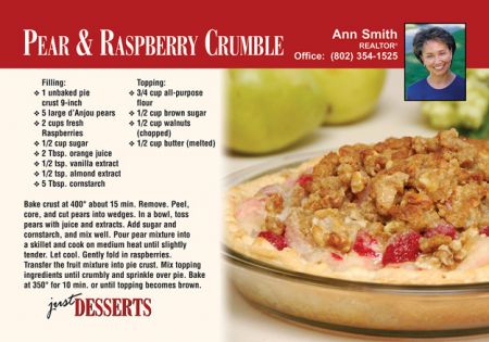 Realtor Recipe Post Cards