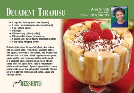 Realtor Recipe Post Cards