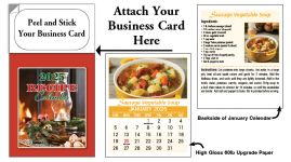 Recipe Tear-off Magnetic Calendarss for Real Estate Agents