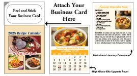 Recipe Tear-off Magnetic Calendarss for Real Estate Agents