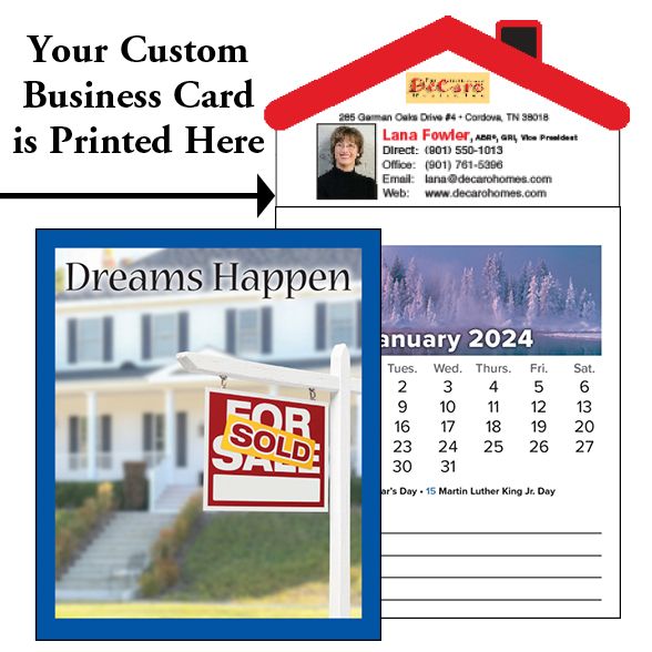 Scenic Tear Off Magentic Calendars for Real Estate
