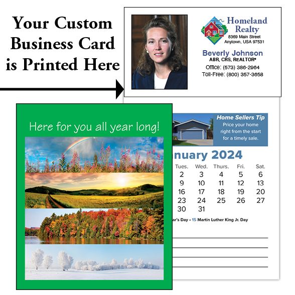 Real Estate Tear Off Magnetic Calendars for Realtors
