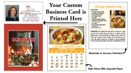 Recipe Tear-off Magnetic Calendarss for Real Estate Agents