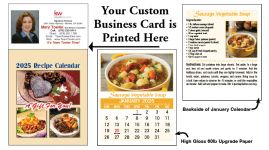 Recipe Tear-off Magnetic Calendarss for Real Estate Agents