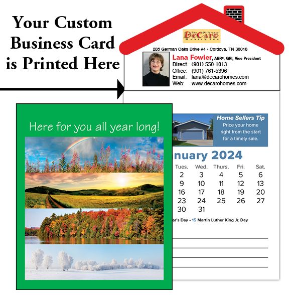 Real Estate Tear Off Magnetic Calendars for Realtors
