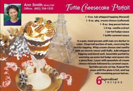 Real Estate Recipe Postcards