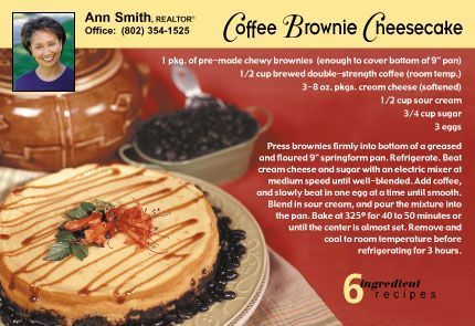 Real Estate Recipe Postcards
