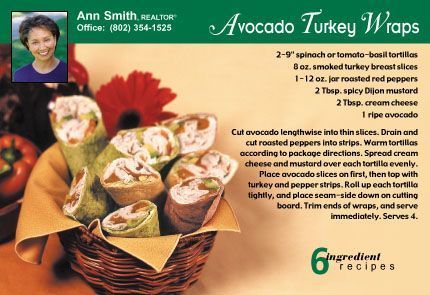 Real Estate Recipe Postcards