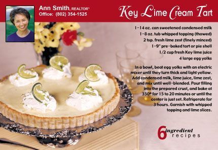 Real Estate Recipe Postcards