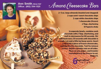 Real Estate Recipe Postcards