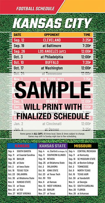 Football Schedules | ReaMark Real Estate Magnets