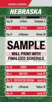 Magnetic Business Card Real Estate Football Schedules  |Realtor Tools