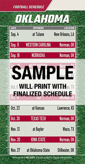 Football Schedules | ReaMark Real Estate Magnets