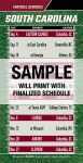 Magnetic Business Card Real Estate Football Schedules  |Realtor Tools
