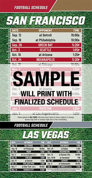 Football Schedules | ReaMark Real Estate Magnets