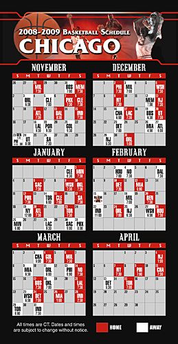 ReaMark Products: Chicago Basketball Schedule