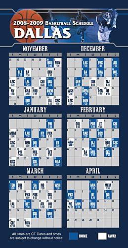 ReaMark Products: Dallas Basketball Schedule
