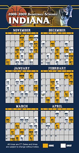 ReaMark Products: Indiana Basketball Schedule