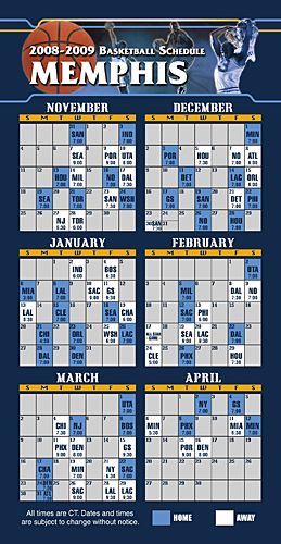 ReaMark Products: Memphis Basketball Schedule