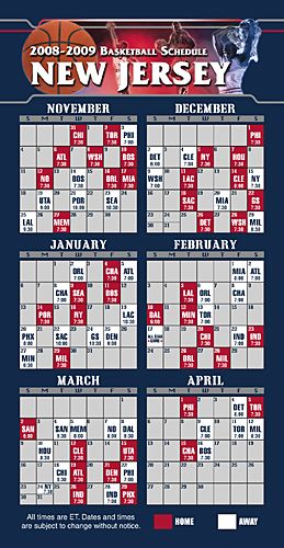 ReaMark Products: New Jersey Basketball Schedule