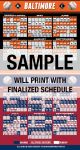 Real Estate Business Card Baseball Schedules