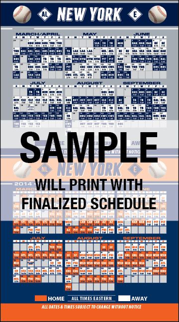 Real Estate Business Card Baseball Schedules