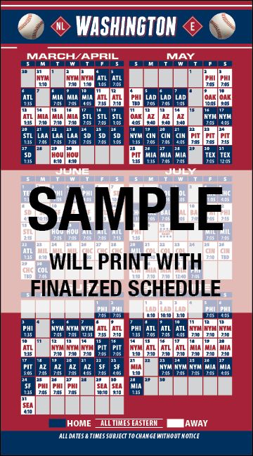 Real Estate Business Card Baseball Schedules