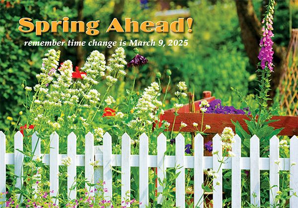 Spring Time Change Postcards: ST Spring Ahead