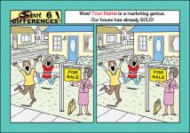 Postcards: Spot 6 Differences! Cartoon 2