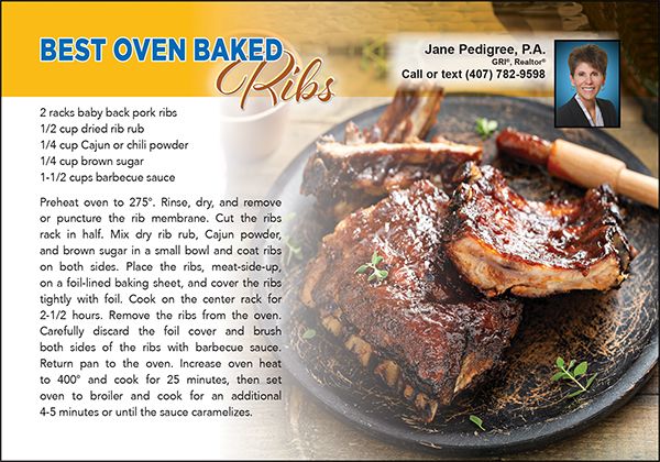 Real Estate Recipe Cards 